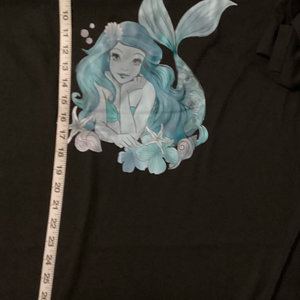Ariel Princesses Little Mermaid Black T Shirt 3XL NWOT - Picture 3 of 4
